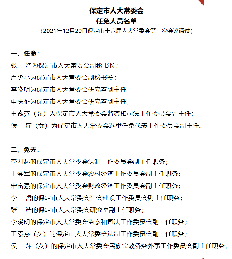 保定市粮食局人事任命大调整，引领粮食事业迈向新篇章